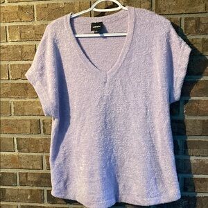 Wallpapher Lavender Cuffed Sleeve V-neck Sweater and pants set